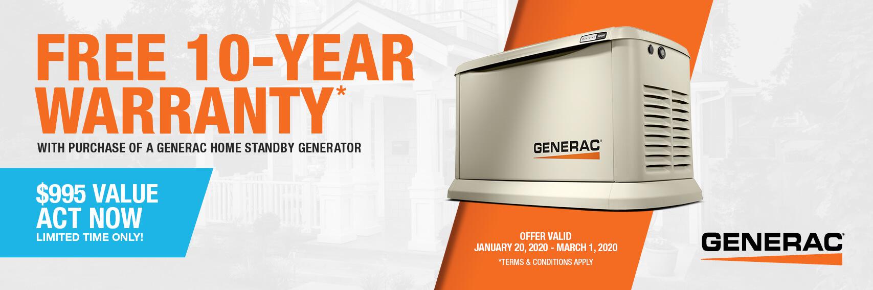 Homestandby Generator Deal | Warranty Offer | Generac Dealer | Berryville, AR